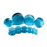 Cat Eye Stone Ear Plug Expander Tunnels Body Piercing Jewelry Kit