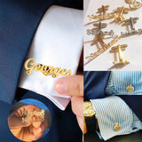Men Wedding Date Cufflinks Suit Shirt Cuff Jewelry Souvenirs