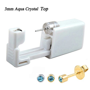 Disposable Ear Piercing Unit Gun Sterilized Birthstone Earring