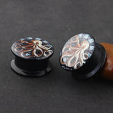 Octopus Flesh Tunnels Acrylic Ear Plugs Gauges Kit Punk Body Piercing Jewelry