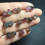 Fengbaowu Watermelon Tourmaline Earrings 925 Silver Crystal Jewelry