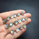 Labradorite Heart Earrings 925 Silver Crystal Jewelry