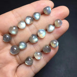 Labradorite Heart Earrings 925 Silver Crystal Jewelry