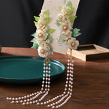 Floral Hair Clips Chinese Style Fringe Hairpin Girls Hanfu Party Barrettes