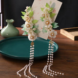 Floral Hair Clips Chinese Style Fringe Hairpin Girls Hanfu Party Barrettes