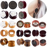 Life Tree Wood Ear Tunnel Plug Flower Flesh 6-20mm
