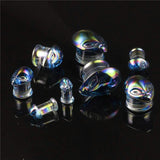 Glass ET Alien Ear Gauges Double Flared Ear Expander Body Piercing