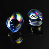 Glass ET Alien Ear Gauges Double Flared Ear Expander Body Piercing