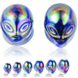 Glass ET Alien Ear Gauges Double Flared Ear Expander Body Piercing