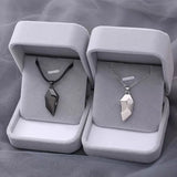 Gothic Punk Magnetic Heart Pendant Necklace For Couple