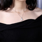 Magnetic Couple Necklace Gothic Punk Heart Pendant Wedding Gift