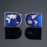 Men's French Cufflinks Retro Pattern Crystal Cuff Button Rhinestone Jewelry