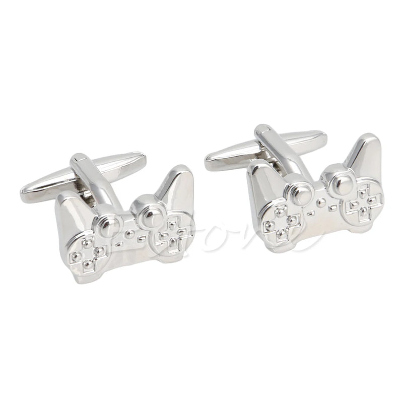 Men's Stainless Steel Game Console Handle Cufflinks