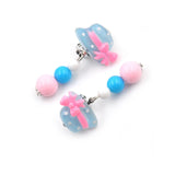 1Pair Cute Cartoon Kids Ear Clip On Earrings