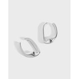 925 Sterling Silver Wave Twist Cuff CLIP Earrings