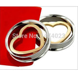 Pink Heart Round Ear Gage 316L Steel Screw Ear Plug Tunnel Piercin