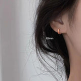 Sterling Silver Small Hoop Earrings for Women Hip-Hop Punk Cartilage Piercing