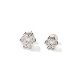 S925 Silver Moissanite Stud Earring Hip Hop Rapper Jewelry