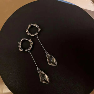 Geometric Ear Bone Clip Earring - Tassel Pendant for Women