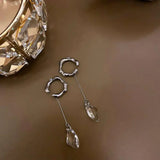 Geometric Ear Bone Clip Earring - Tassel Pendant for Women