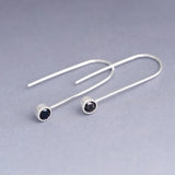 Small U Shape Earring Cubic Zirconia Studs Women Girls Birthday Gift