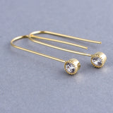 Small U Shape Earring Cubic Zirconia Studs Women Girls Birthday Gift