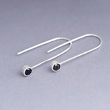 Small U Shape Earring Cubic Zirconia Studs Women Girls Birthday Gift