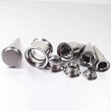 Stainless Steel Screw Fit Ear Taper 2 In 1 Plug Tunnel Piercing Expander 2-14mm