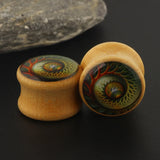 Wood Ear Gauge Plugs And Tunnels Flesh 6-16Mm Ear Stretcher Plugs