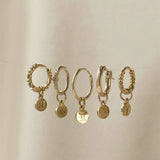 Zodiac Constellation Hoop Earrings for Women