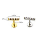 1Pc Surgical Steel Flower Star 16G Earrings for Women