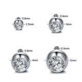 G23 Titanium Round Crystal Screw Balls for Piercing
