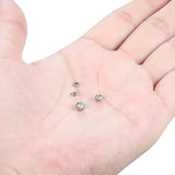 G23 Titanium Round Crystal Screw Balls for Piercing