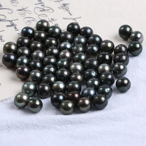 11-13mm Natural Tahiti Pearl Loose Bead No Hole for DIY Earrings Necklace