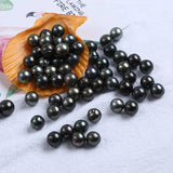 11-13mm Natural Tahiti Pearl Loose Bead No Hole for DIY Earrings Necklace