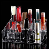 Clear Lipstick Stand Case Cosmetic Organizer Makeup Storage