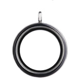 30mm Enamel Round Glass Memory Floating Locket Pendant DIY Living Medail