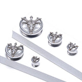 316L Stainless Steel Goat Ear Tunnel Plugs Gauges Flesh Piercing Expander Plug