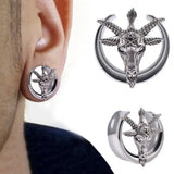 316L Stainless Steel Goat Ear Tunnel Plugs Gauges Flesh Piercing Expander Plug