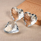 45MM Clear Crystal Pendant Love Heart Lampwork Glass Heart Beads Garland