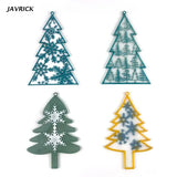Silicone Molds Christmas Snowflake Keychain Mold DIY Pendant Ornaments