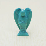 50mm Turquoise Stone Angel Crystal Figurine Reiki Gem Cure Gift