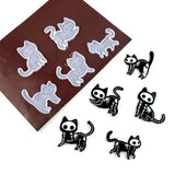 Kitten Keychain Silicone Epoxy Molds DIY Ornaments Pendant Crafting Mould