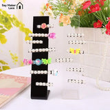Acrylic Headwear Showing Rack Earrings Holder Jewelry Display Stand