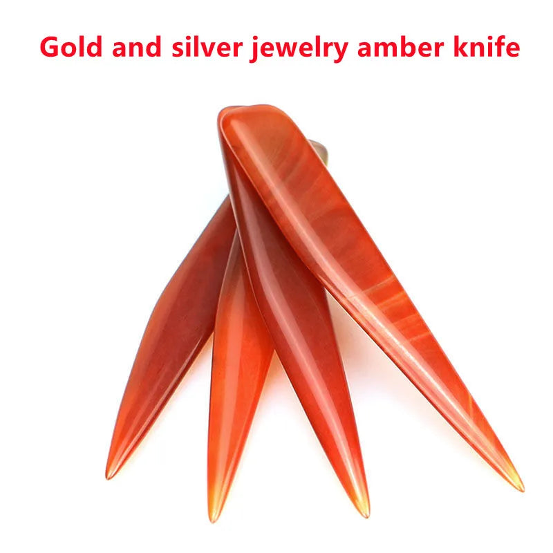 1Pc Agate Burnisher Jewelry Polishing Tool Silver Copper 9/10/12/14cm