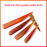 1Pc Agate Burnisher Jewelry Polishing Tool Silver Copper 9/10/12/14cm