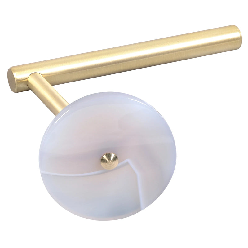 Agate Slice Curtain Holdback Wall Mounted Brass Hook Modern Curtain Holder