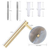 Agate Slice Curtain Holdback Wall Mounted Brass Hook Modern Curtain Holder