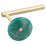 Agate Slice Curtain Holdback Wall Mounted Brass Hook Modern Curtain Holder