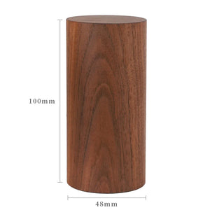 Walnut Wood Jewelry Display Stand Storage Column Props Ring Earring